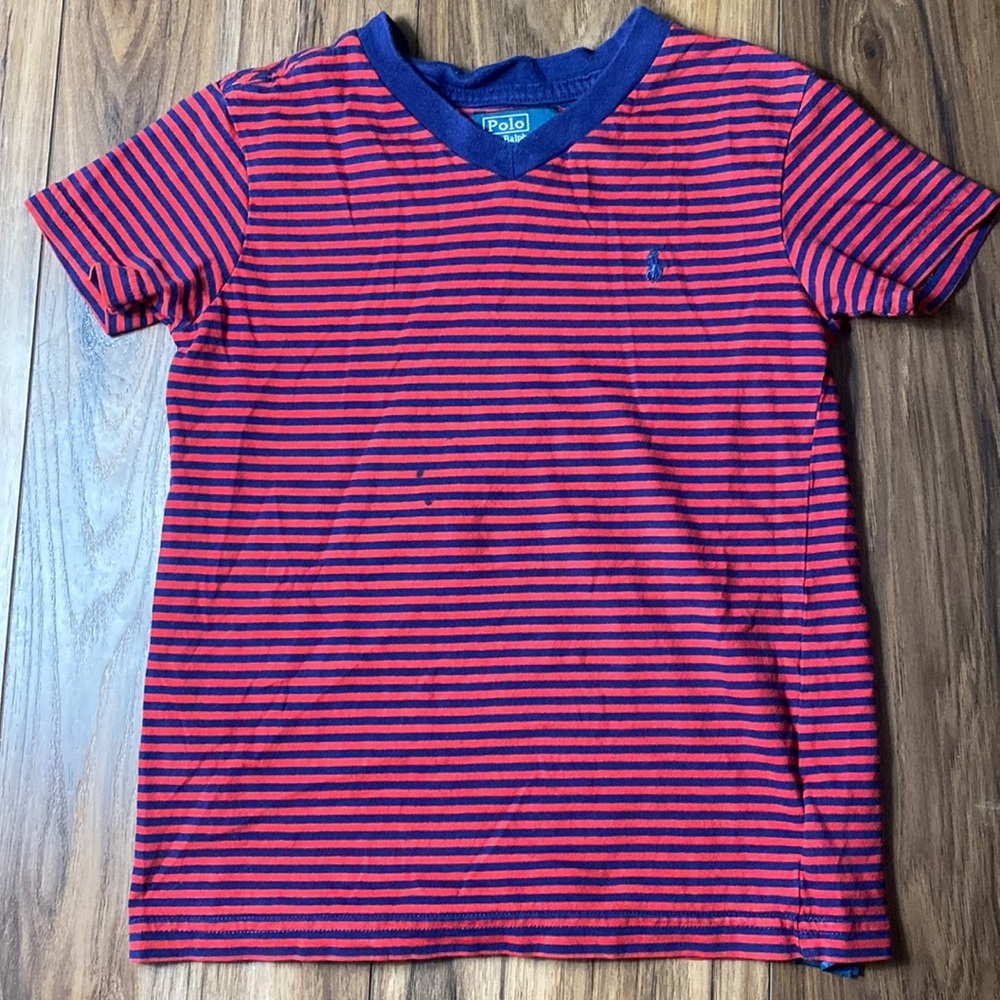 Gently Used Kids Polo T Shirt!! Small stain on front.